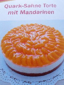 Mandarine  Quark Sahne Torte